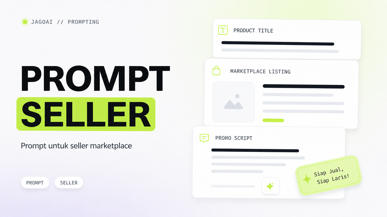 ChatGPT untuk Seller Marketplace: Prompt Shopee, Tokopedia, dan TikTok Shop
